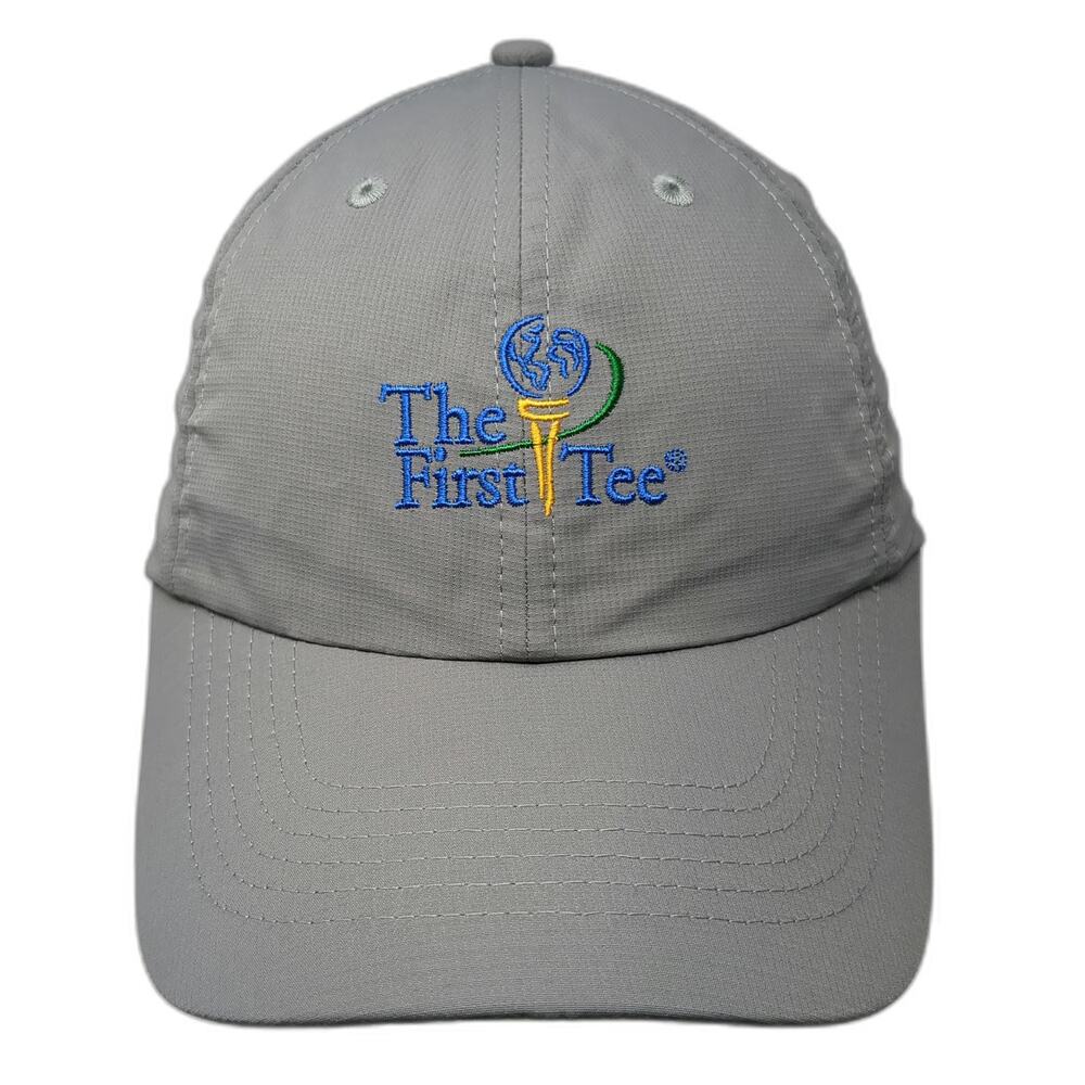 Imperial The First Tee Golf Hat Baseball Cap Gray One Size Slideback Performance